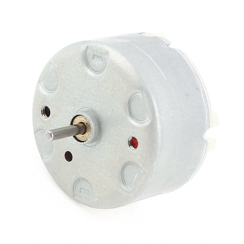 Rf -500 tb-12560 dc 1.5 - 12 v 2700 u /  min stationair toerental 32 mm diameter dc motor zilver