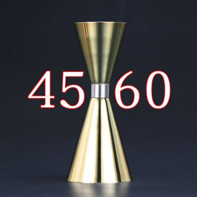 Japanse maatbeker gereedschap barmaat cocktailmaatje bargereedschap baraccessoires en handig eenvoudig: Goud 45-60ml