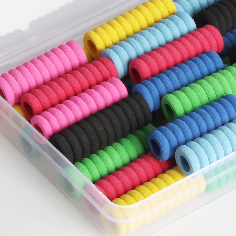 Greb med skumblyant 11 ringe blyantdæksel blødt polstret skum til håndskrift til børn, forskellige farver