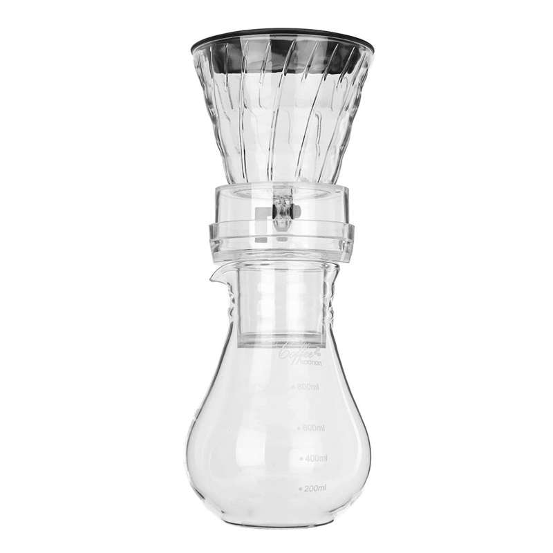 Glass Cold Ice Water Drip Coffee Maker Brew Pot Dripper Coffeemaker 800Ml: Default Title