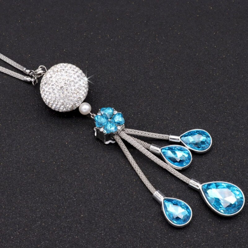 Auto Achteruitkijkspiegel Hanger Crystal Opknoping Ornament Bling Hanger Auto Interieur Auto Accessoires