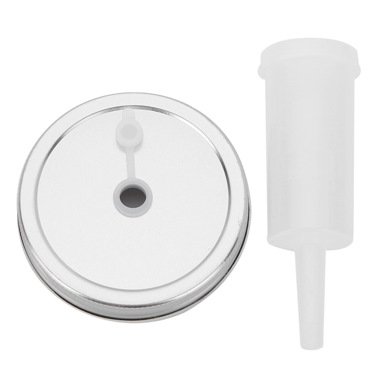 4 set vin öl bryggning surkål jäsning verktyg läckagesäkra metall jäsning lock med airlocks kit för murare burk jäsning