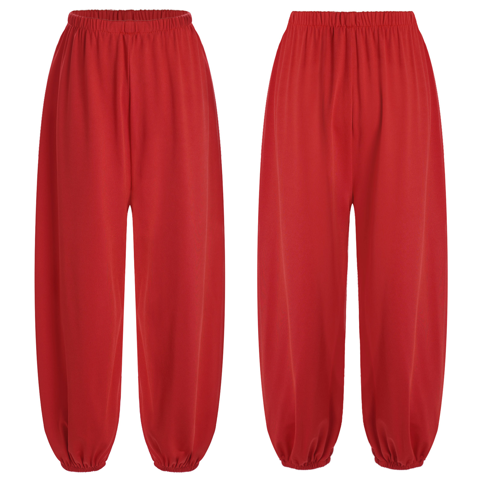 unisex freundlicher Kung Fu Hosen verlieren Hosen für Jungen Mädchen Alltagskleidung freundlicher Kampfhose für Taichi Kampfkunst Praxis: 7 T / Schwarz