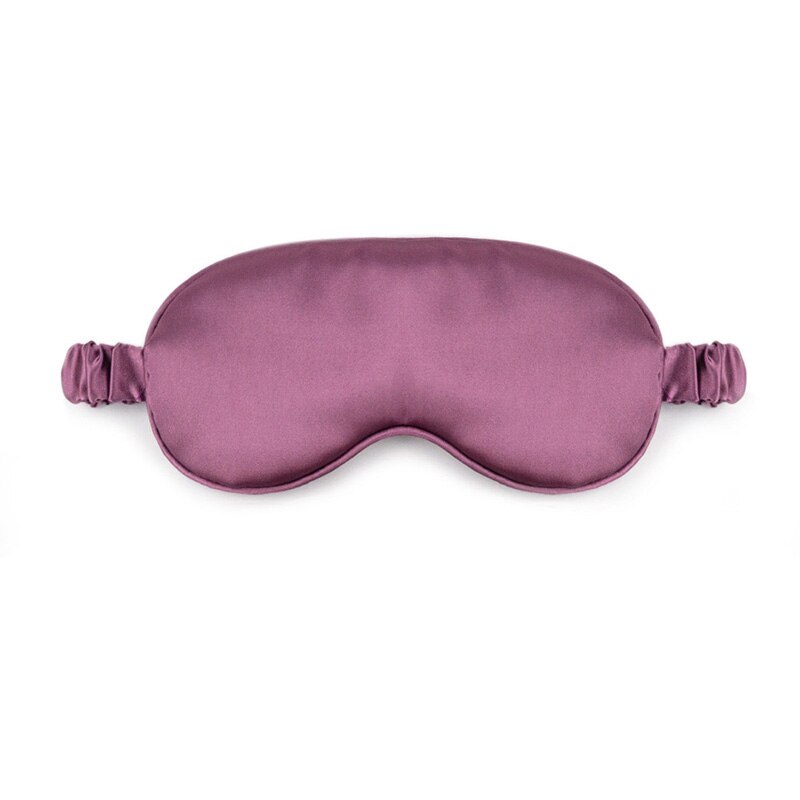 Máscara de sono de seda de amoreira natural para os olhos bandagem dupla face sombreamento dormir máscara de olho capa macia venda viagem resto: purple