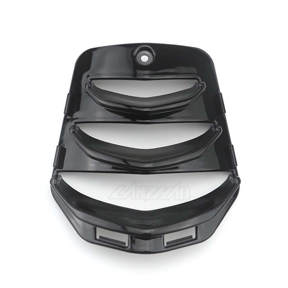 Couvercle de klaxon de moto, incrustation de cravate, protecteur de gril, décoration, accessoires ABS pour Vespa Sprint 125 150 2024: Black