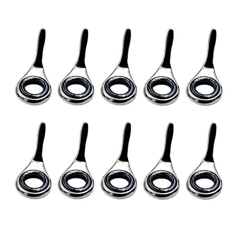 40 pièces 4 tailles canne à pêche pôle Guide anneaux yeux ensemble en acier inoxydable en céramique anneau supérieur leurre outil réparation accessoires de pêche