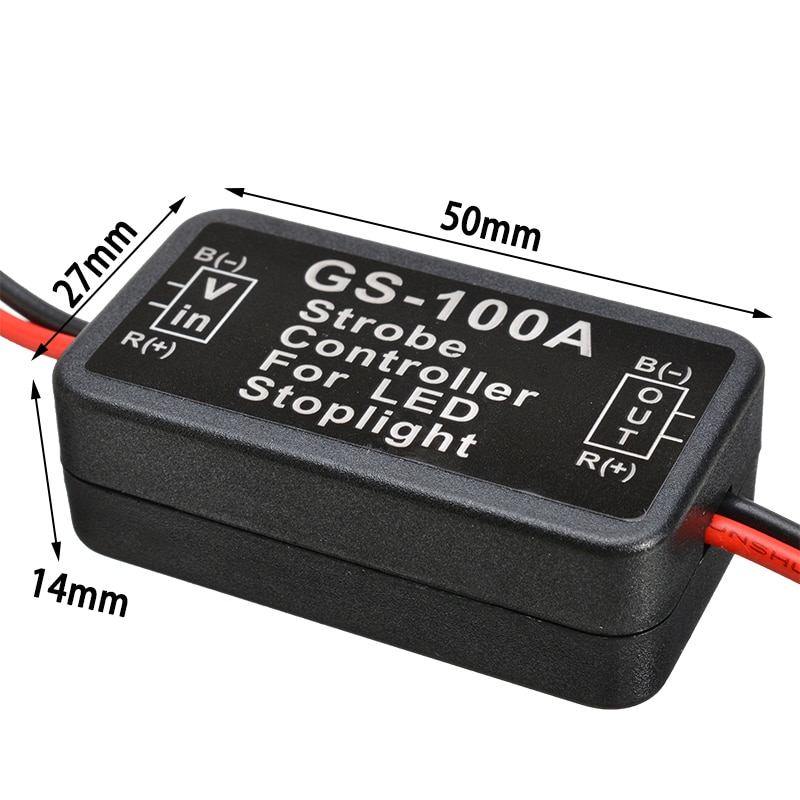 2 stücke GS-100A Blitz Strobe Regler Blinker Modul Für Auto LED Brems ...