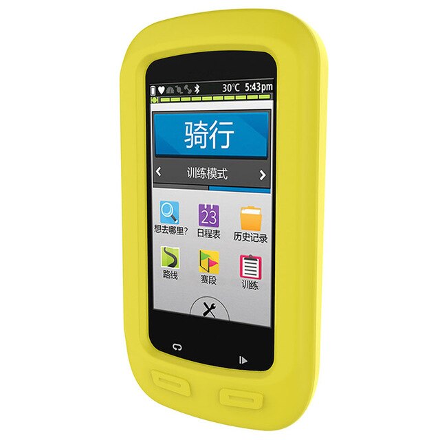 Pyöräilyyn gps garmin edge 1030 1000 suojakuori silikoni kumikotelo pyörä polkupyörä tietokoneen reuna 1030 1000 kotelo: Reuna 1000 keltainen