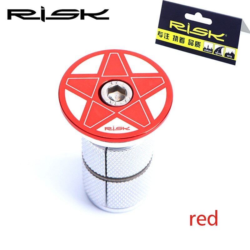 RISK-Juego de tuercas de cuña para bicicleta de montaña, accesorios para ciclismo, 28,6mm: Red