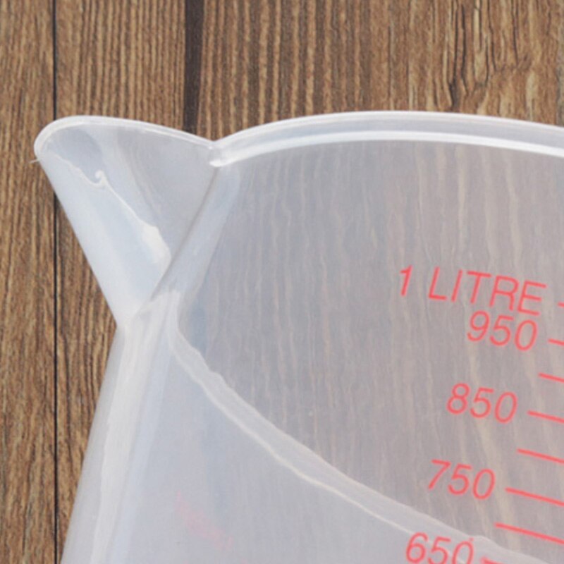 1000Ml Maatbeker Bakken Gereedschap Keuken Tool Plastic Maatbeker Hulpmiddel Cup Met Schaal