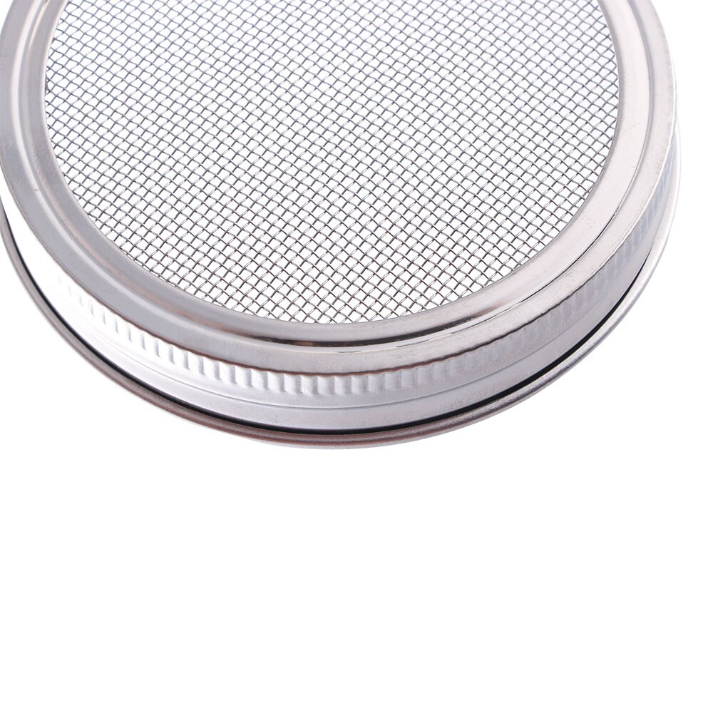 1 Set Stainless Steel Seed Growing Sprouting Mesh Screen Strainer Filter Wide Mouth Nursery Trays Cover Practical
