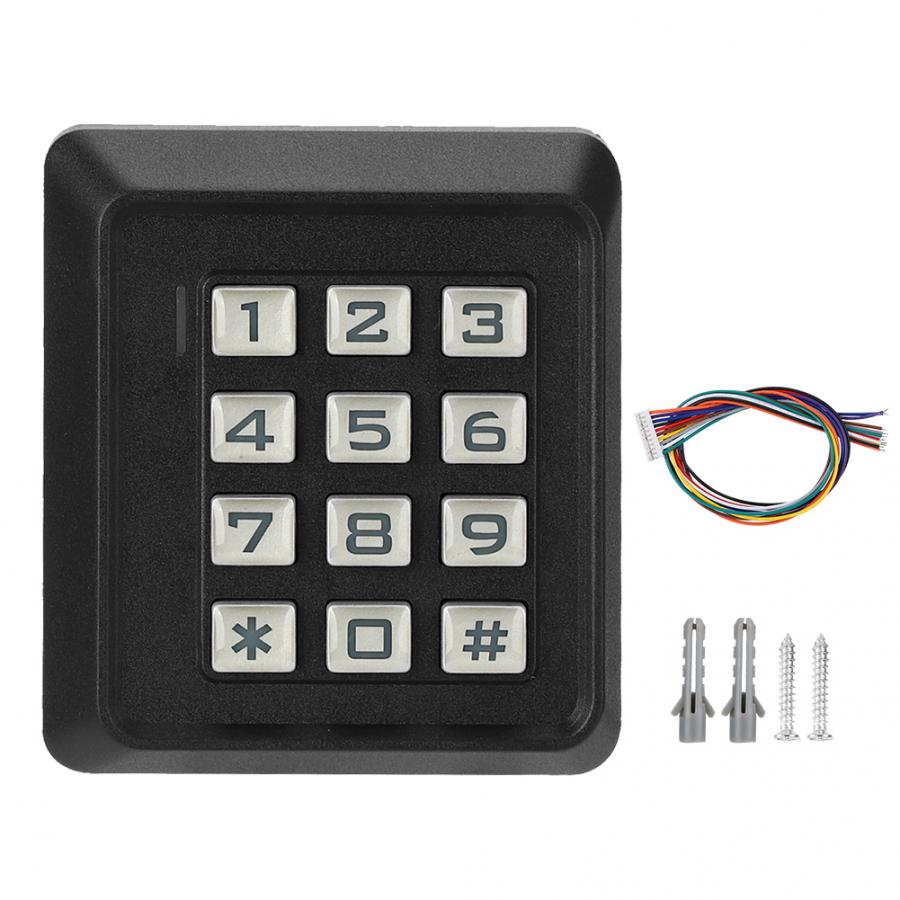 125KHZ RFID Door Opener Password Card Reader Wiegand 26 Security Access System
