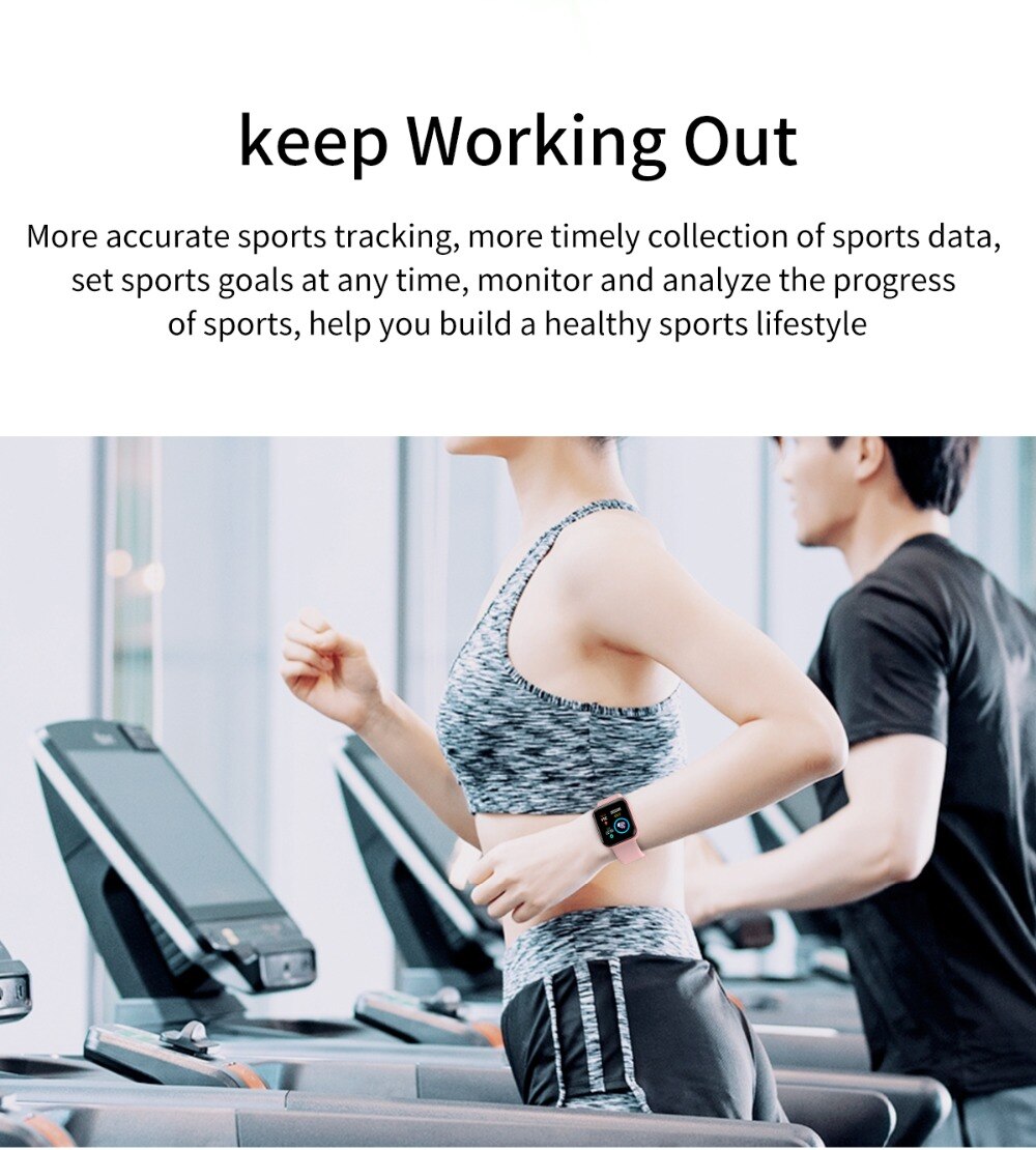 Smart Uhr Männer Herz Rate Fitness Tracker Sport Blutdruck Monitor Smart Uhr D20 Frauen Smartwatch für Android IOS