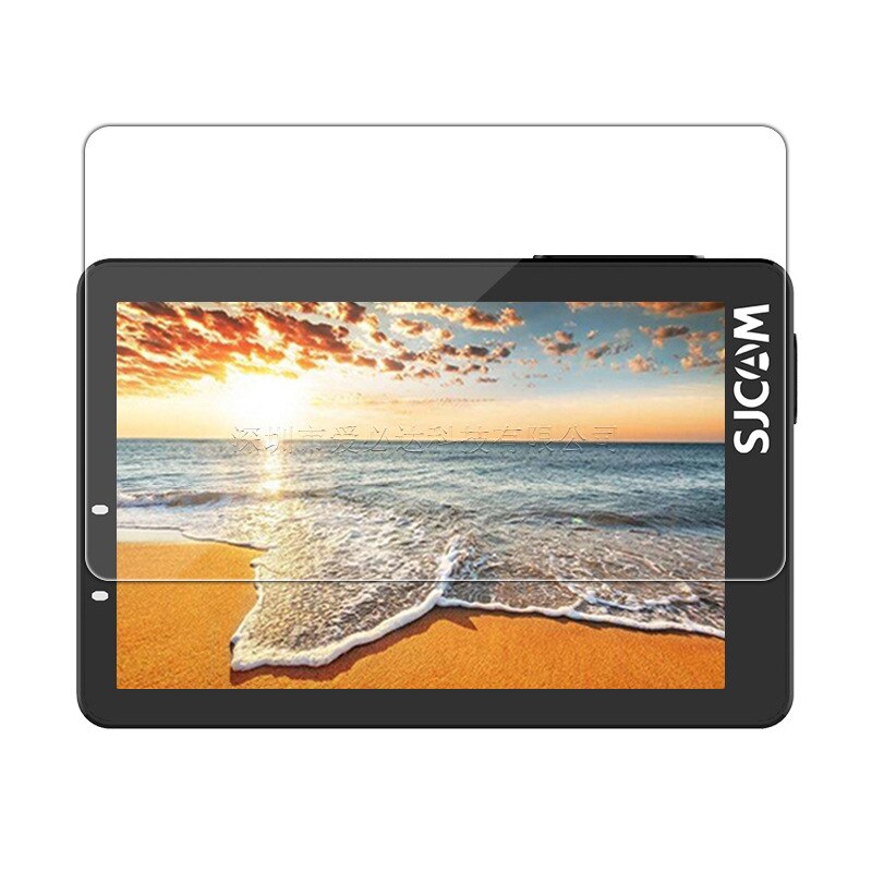 Ekstrem sport dv kamera hærdet glas beskytter cover cover til sjcam  sj8 sj9 lcd skærm beskyttelse film