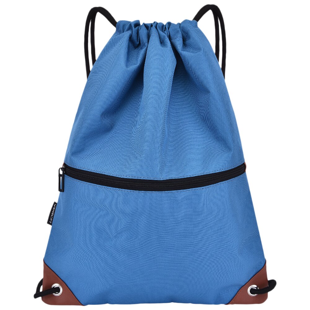 Gymnastiksæk løbesnor rygsæk vandafvisende bæltetaske med lynlås lommesæk til voksne og teenagere børn: Lb.