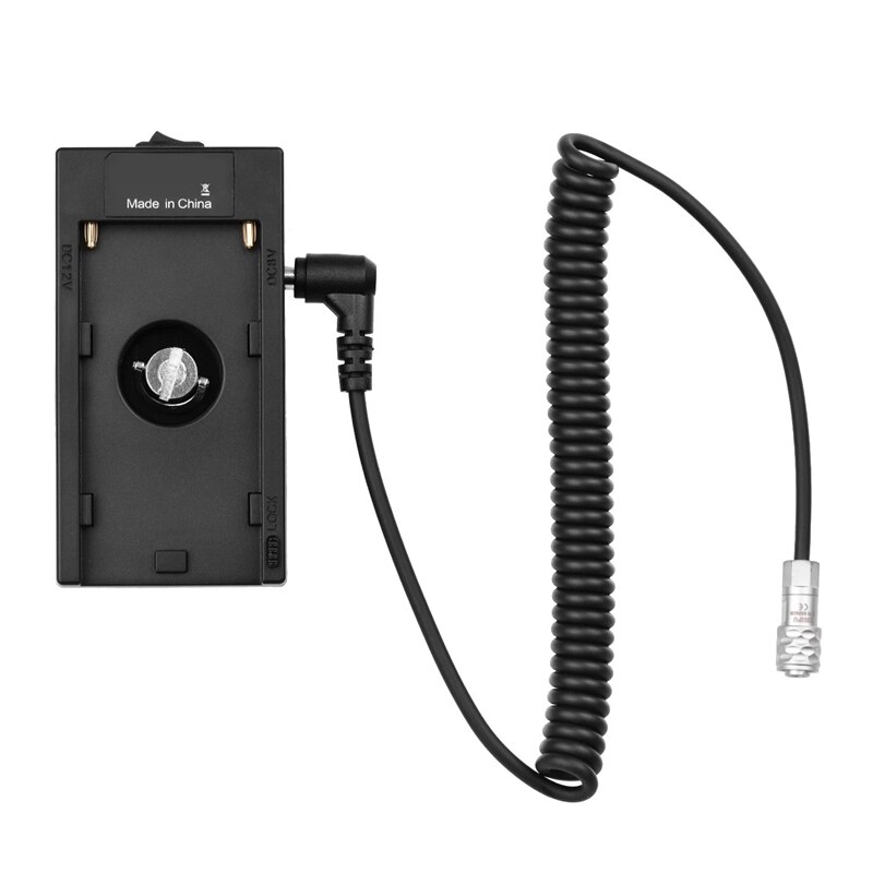 NP-F970 płytka robić baterii uchwyt adaptera + kabel zasilający BMPCC robić kamery 4K/6K