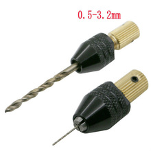 2.35mm/3.175mm minielektronista poranterää avaimeton poranterän istukan kiinnitys 0.5-3.2mm varren akselin sovitintyökalut poraistukka