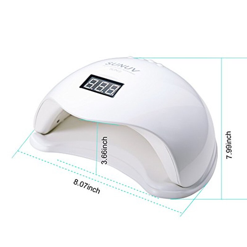 SUNUV – lampe UV à 36 Led SUN5 Plus 48W, sèche-ongles pour Gel 99s, basse chaleur, pour deux mains, Machine de Nail Art, pour guérir tous les types