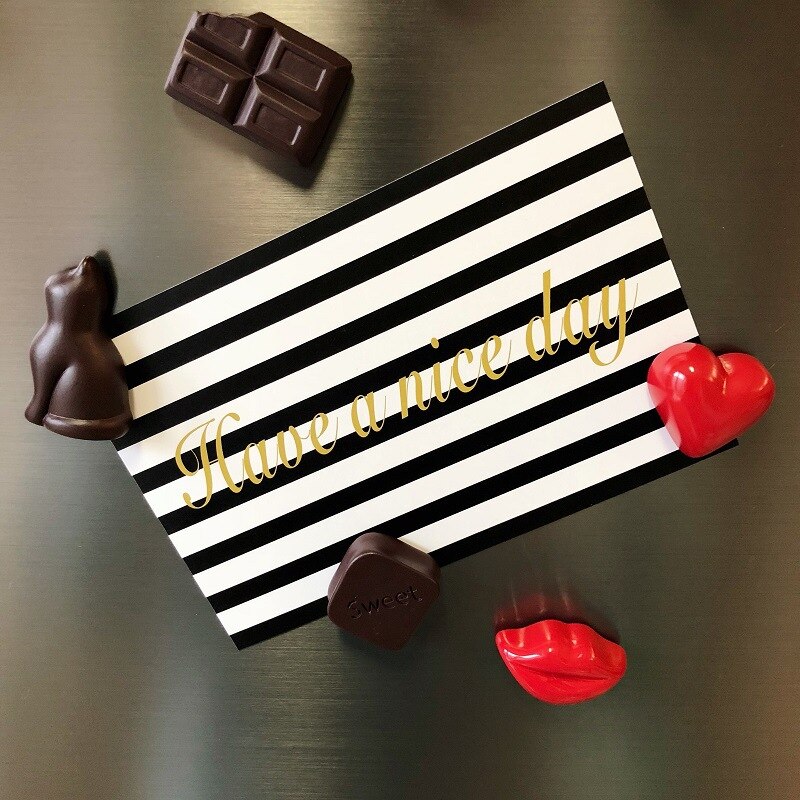 paste fridge magnet Simulation food chocolate refrigerator paste magnet candy room decoration paste note messages