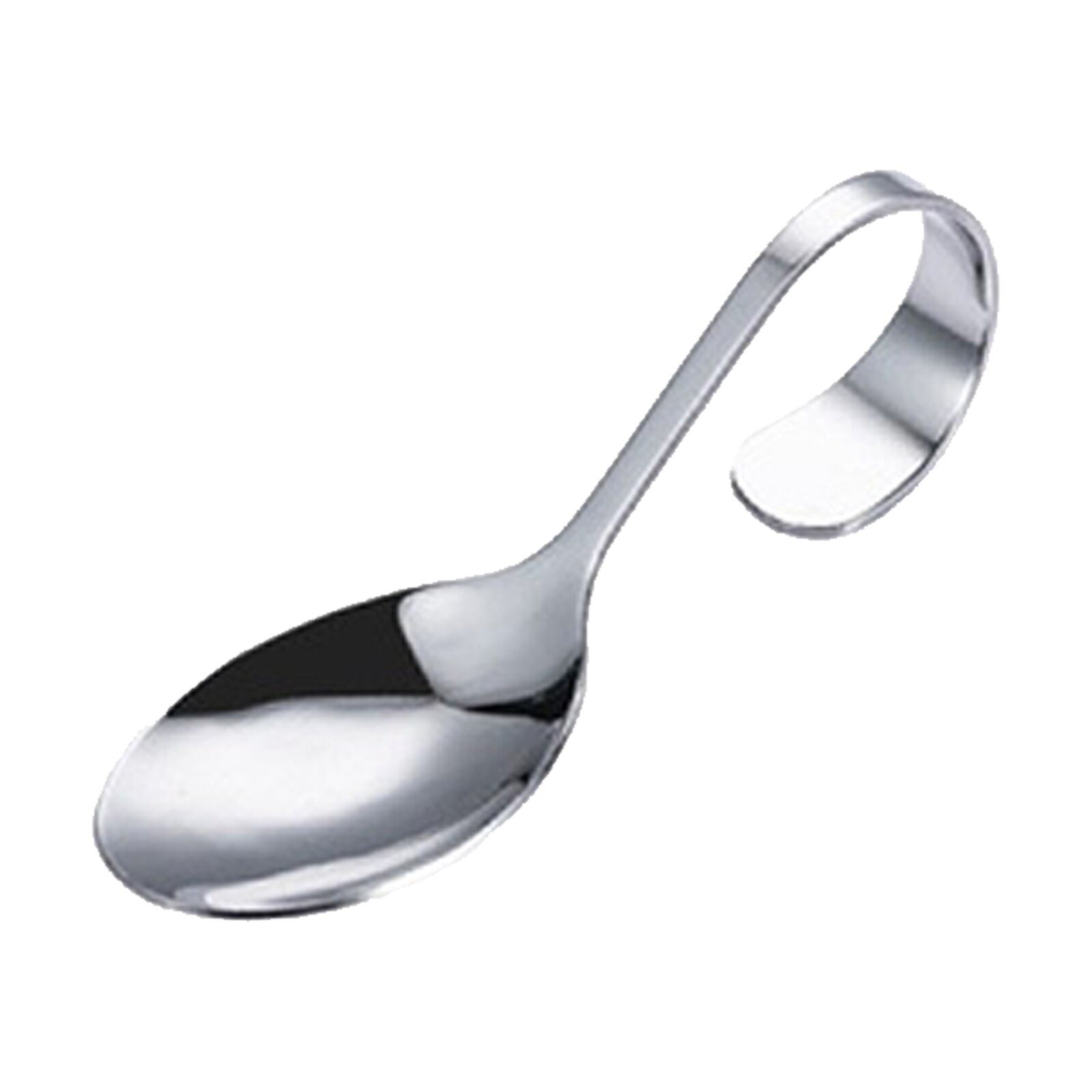 1 Piece Stainless Steel Curved Handle Scoop Serving Scoop: Default Title