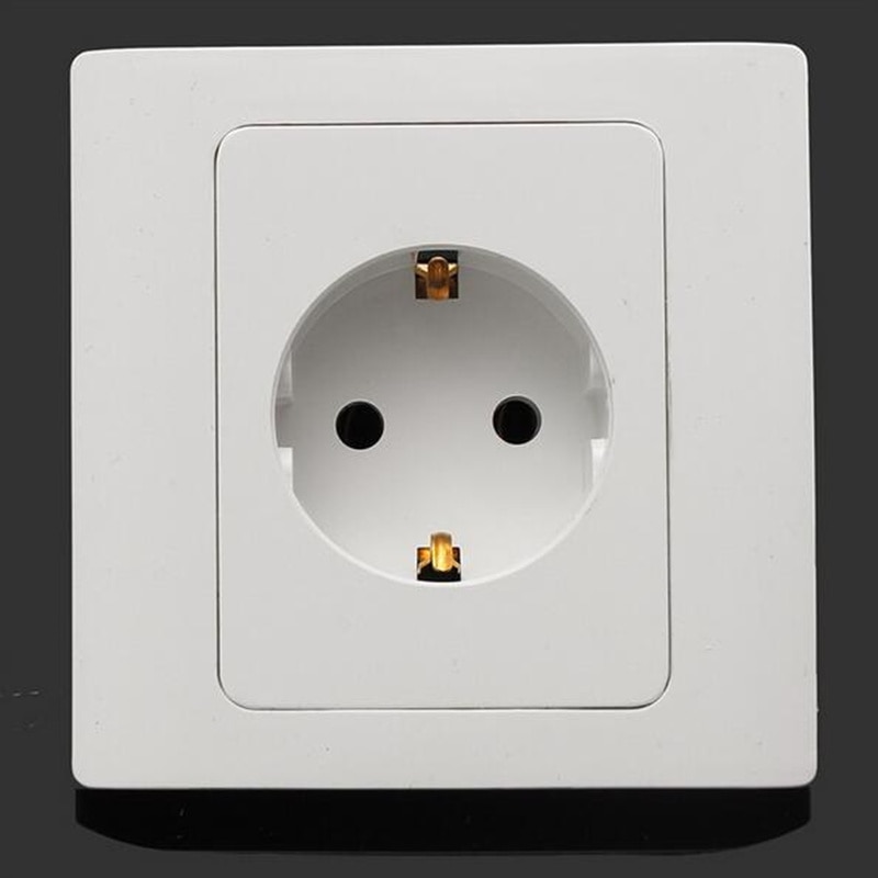 16A EU Plug Socket Power Outlet Panel Wall Sockets Standard Wall Charger Adapter 86 Type Germany Standard