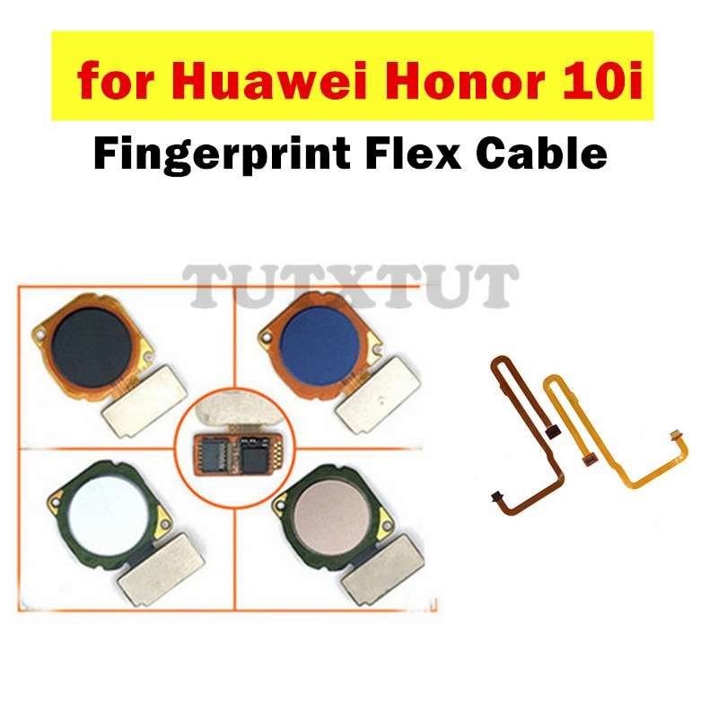 Pour Huawei Honor 10i capteur d'empreintes digitales Scanner connecteur bouton d'accueil clé tactile ID Flex câble réparation pièces de rechange Test QC