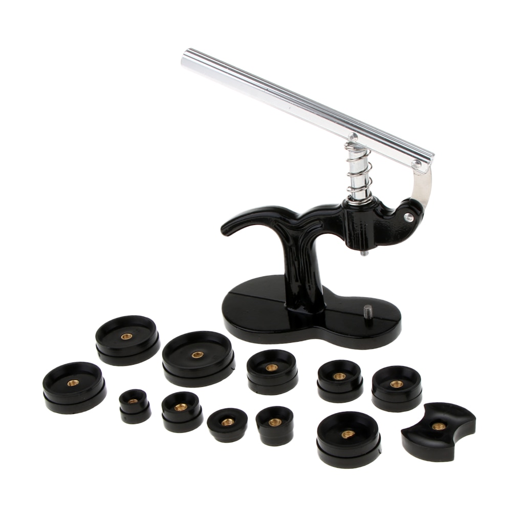 Watch Press Set / Watch Case Closer with 12 Dies Watch Repair Tool Kit, Perfect Kit Watchmaker