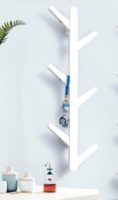 nordisk bambus vegg frakk stativ tre soverom henger lever rom vegghenger: 1 / 8 hengende