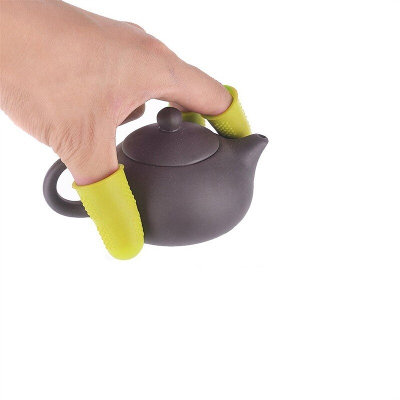 Funda de silicona antideslizante para dedo, accesorios de seguridad para cocina y horno, 5/3 piezas
