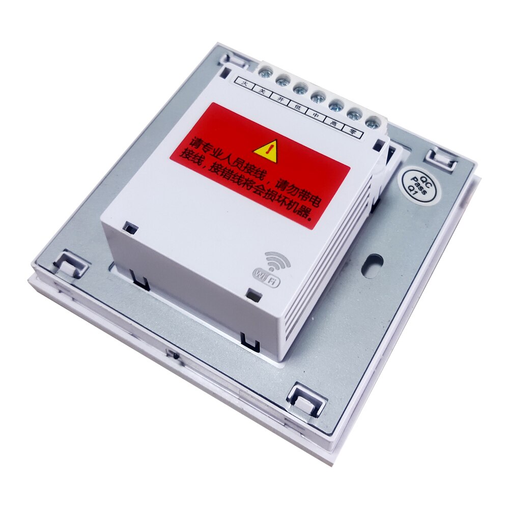 5A Tuya Wifi Smart Fan Coil Touch Screen Thermostat 220VAC Weekly Programming for Air Conditioning Temperature Cooling Heating