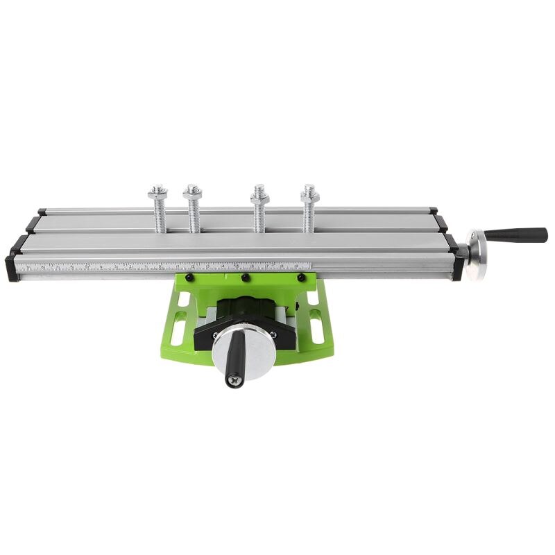 Mini Milling Machine Work Table Vise Portable Compound Bench X-Y 2 Axis Adjustive Cross Slide Table for Bench Drill Press