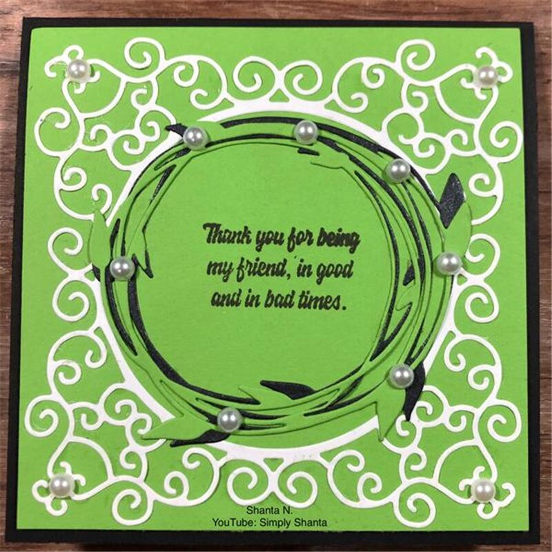Eastshape Flower Frame Cutting Dies for Scrapbooking Dies Frames Craft CardDie Cut Template Stencil Embossing