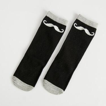 Mädchen Socken knie hohe Kinder Baby Nette bär panda druck Baumwolle Socken bein wärmt herbst tuch junge knie socke kleinkind socke: Beard black
