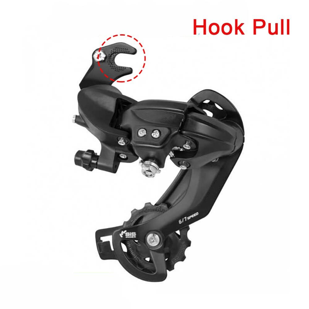 TY300 Rear Derailleur 6 7 8 Speed Rear Derailleur Mountain Bicycle Part TY300 Bike Rear Derailleur: Black hook pull