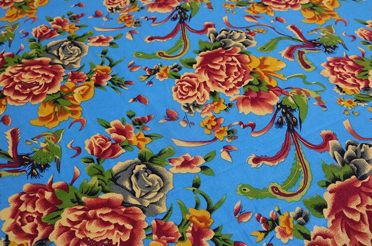 Tela de impresión de flores grandes, material de 100cm x 150cm