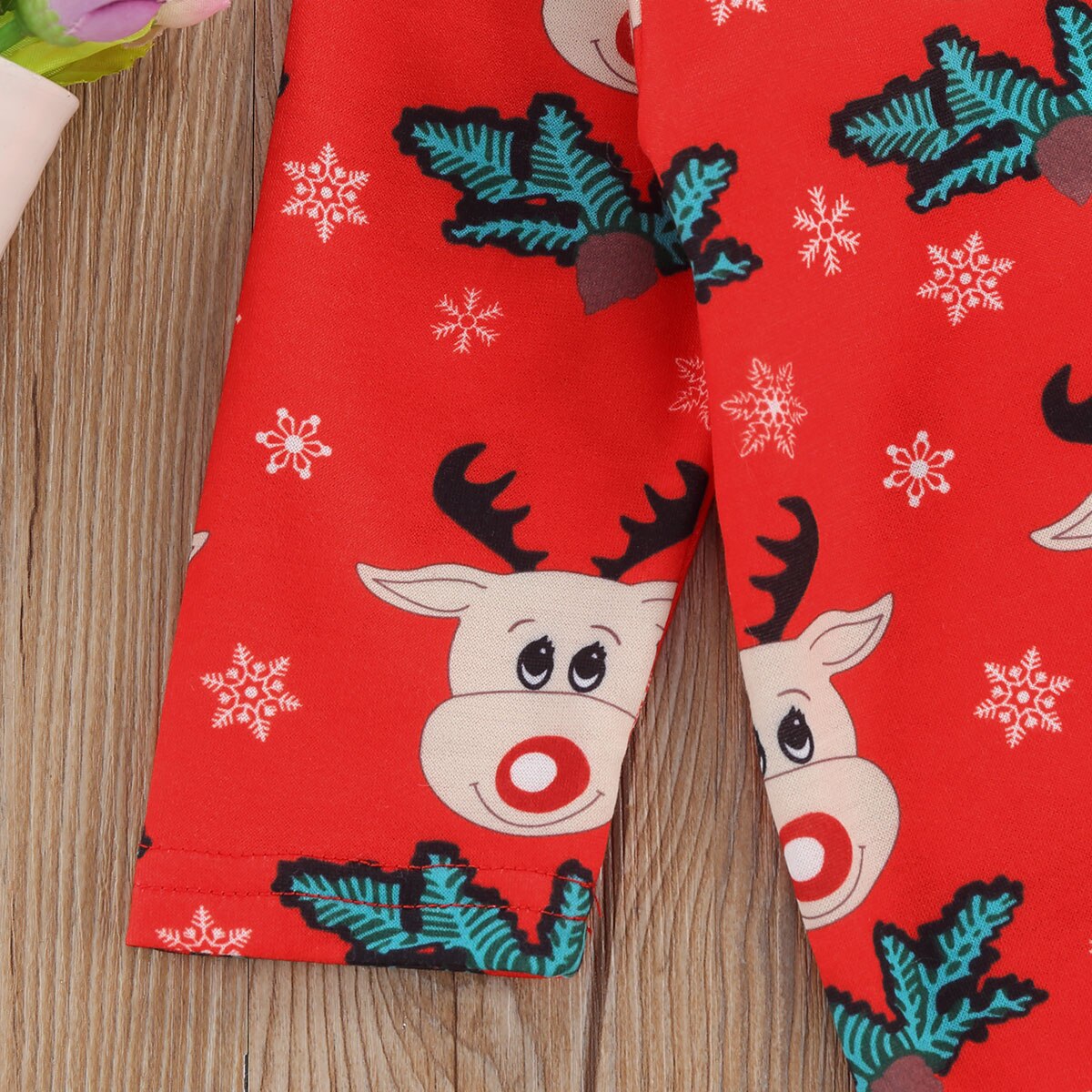 Weihnachten Kleinkind Neugeborenen Baby Junge Strampler + Hütte Anzug Karikatur Hirsch einreiher Langarm Knöpft Badysuit Festliche Kleidung