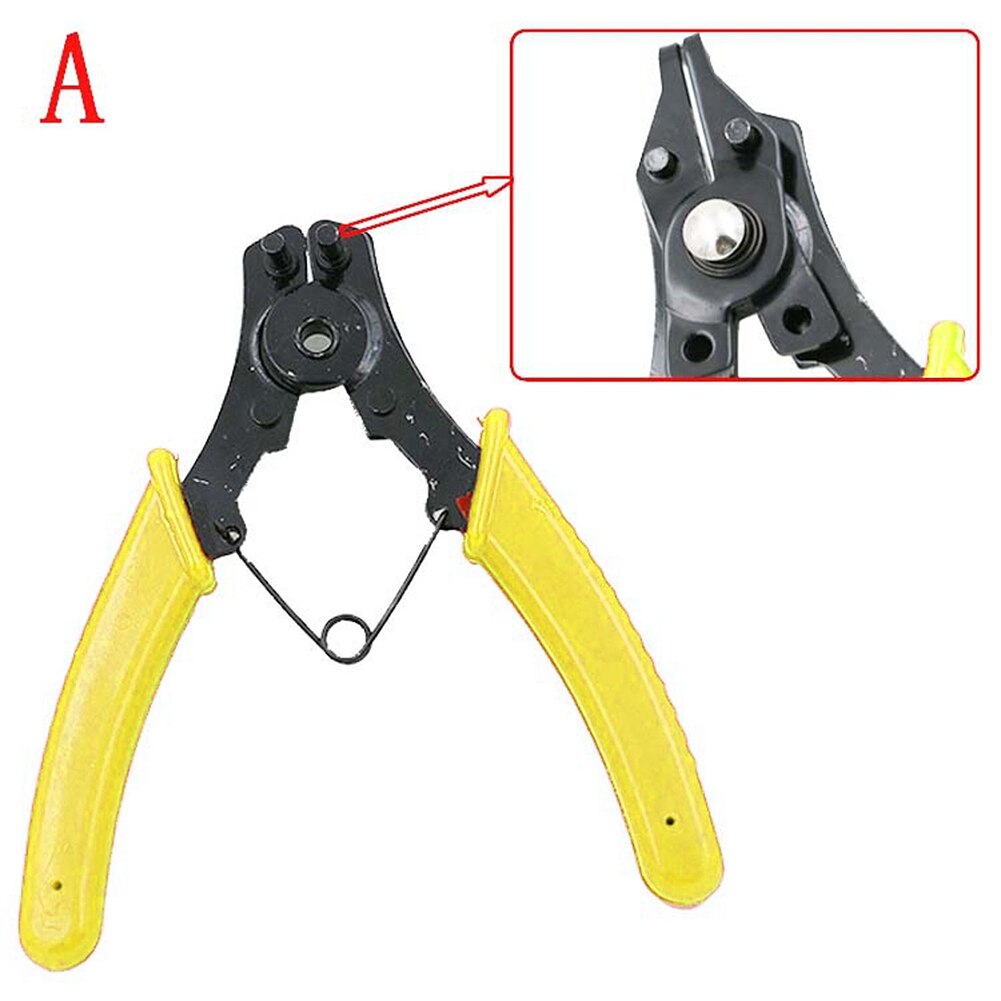 4 in 1 Snap Ring Pliers Plier High Carbon Steel Spring Disassembly Tools Retaining Clip Jewelry Circlip Pliers Ring Remover