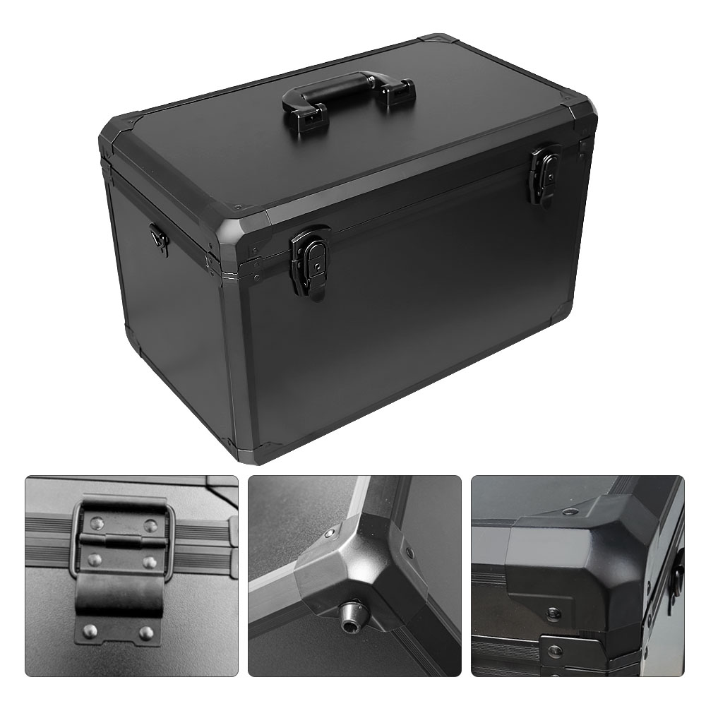 Boîte à outils en alliage d'aluminium, boîte de rangement d'équipement de verrouillage à clé, mallette à outils de quincaillerie avec outil de séparation perfectionnée