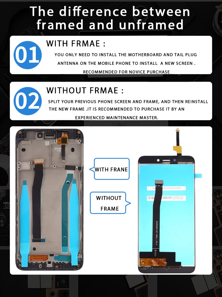 Originale per Xiaomi Redmi 4X 4A LCD Touch Screen Digitizer sostituzione gruppo con cornice per Xiaomi Redmi 4X 4A Display