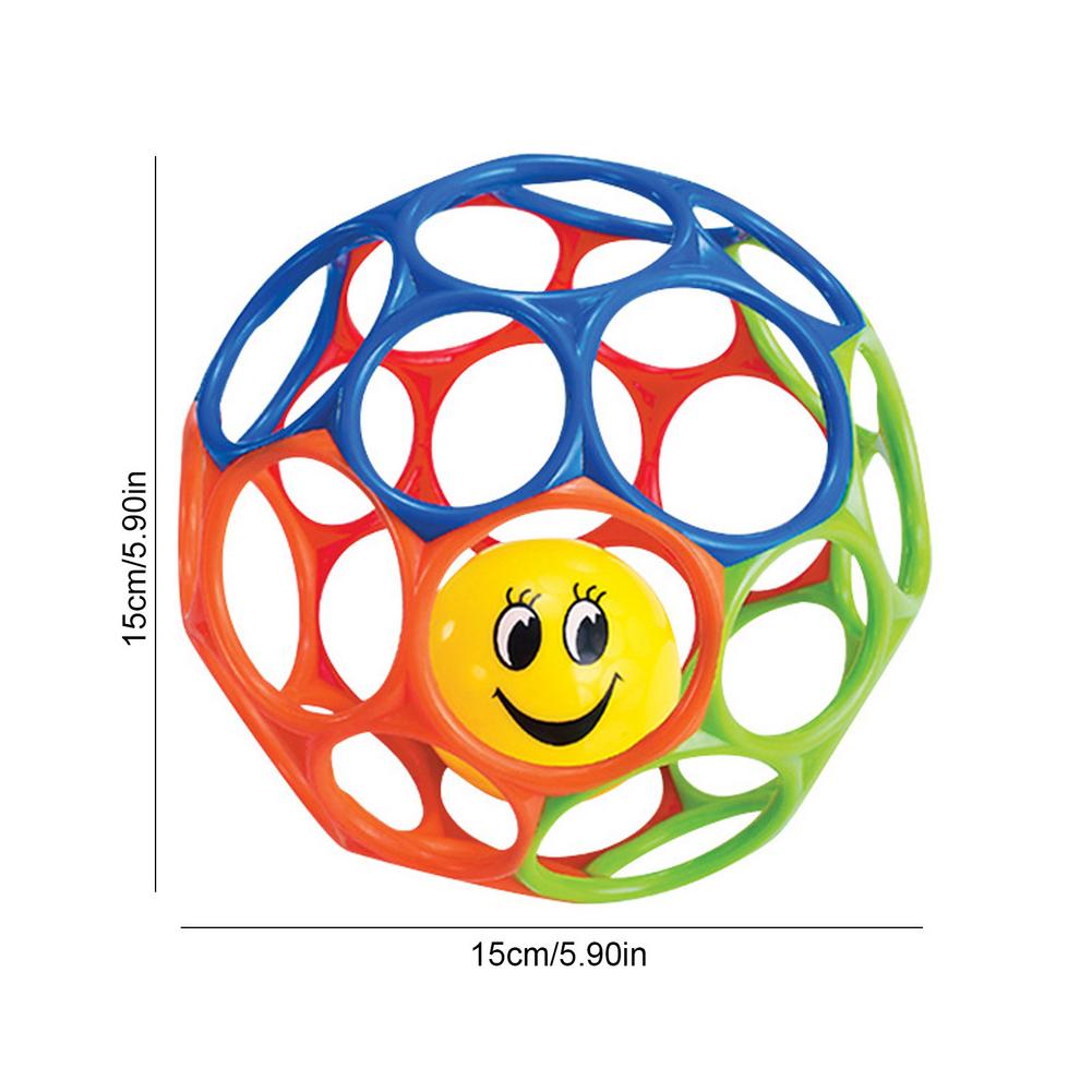 Baby Rattle Toy - Easy Grip Ball Hole Ball Toy Light-Weight Rattle Ball for Babies Little Boys Girls