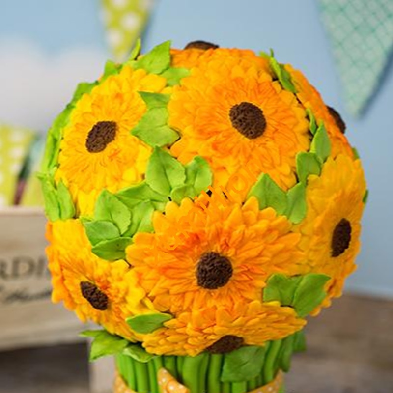 Smørkrem blomster form fondant kake dekorasjonsverktøy silikonformer til håndverk sjokoladebakeværktøy til kaker gumpaste fim