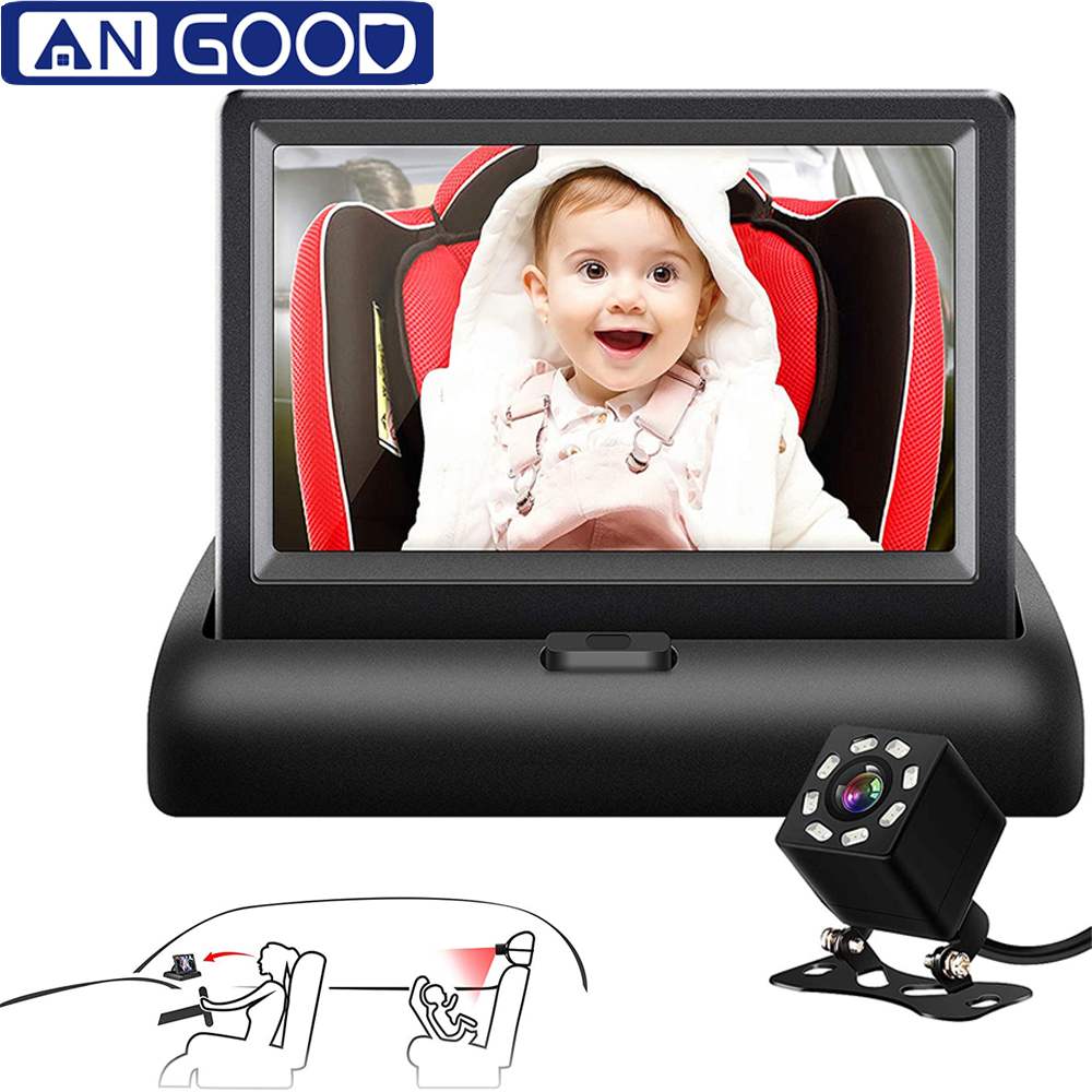 Angood Hd Babyfoon Met Camera Lcd-scherm Kids Babies Chilldren Monitor Nachtzicht Video Camera Surveillance Voor Auto