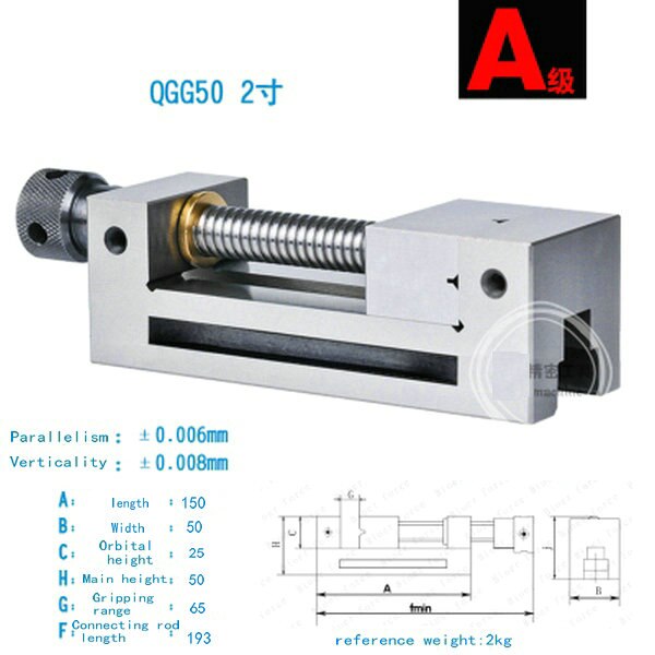 2 zoll hohe präzision rechten winkel schraubstock Schleifer/funken/fräsen maschine flach druck Klemme schraube präzision parallel klemme