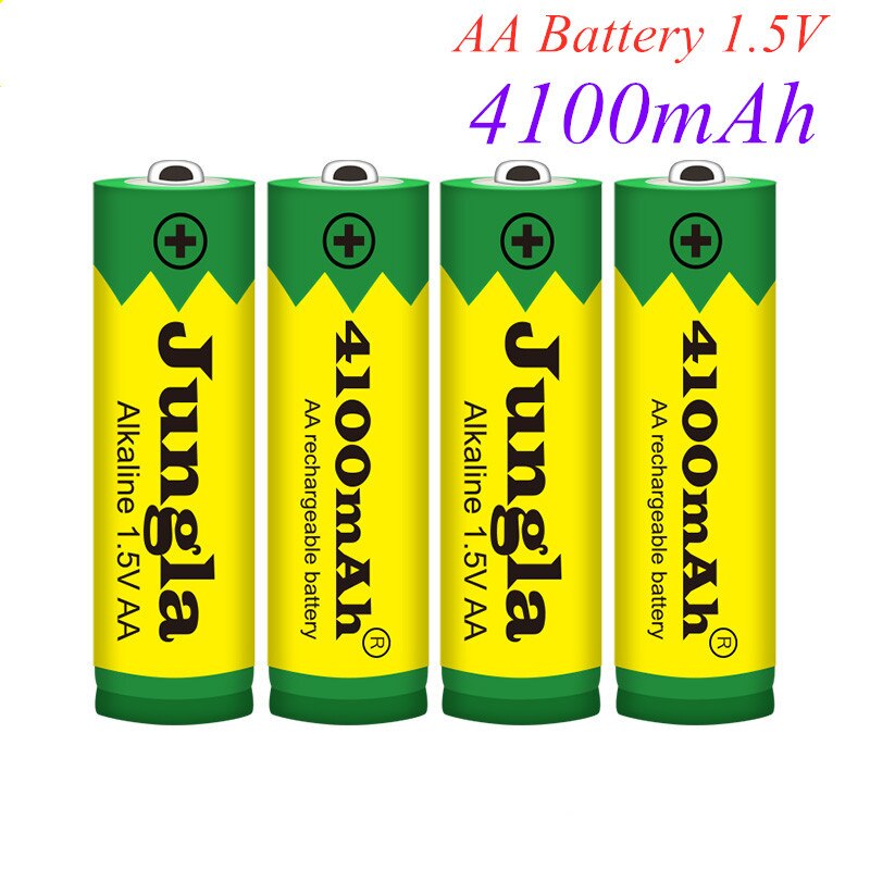 Nueva batería de 4100 mAh AA 1,5 V recargable, Alcalinas, drummey para juguete, diodo emisor de luz, 4 ~ 20 piezas