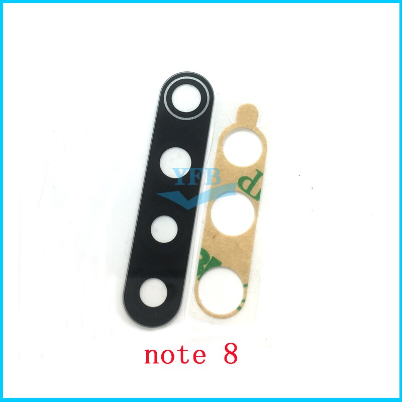 10PCS Camera Glass Lens For Xiaomi Redmi Note 9 9S 10 8 7 6 5 5A Pro Rear Bcak Camera Glass Cover With Adhesive Sticker