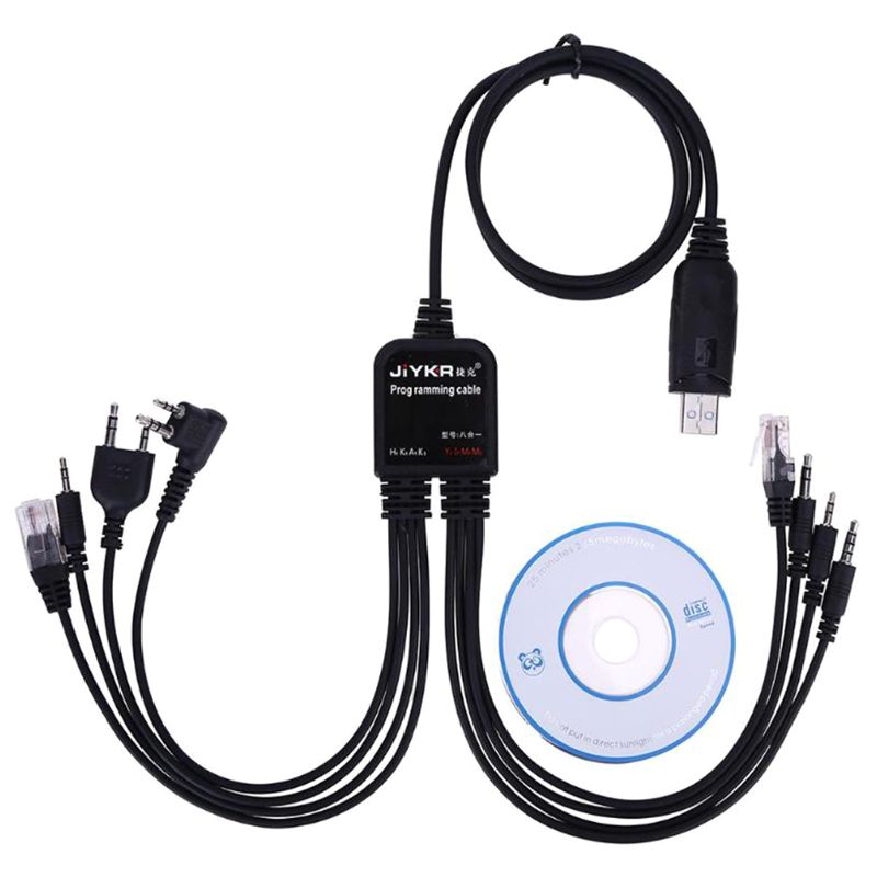 8 in 1 USB Programming Cable for baofeng for Motorola TYT QYT multiple Radios 1.3m/4.26 ft