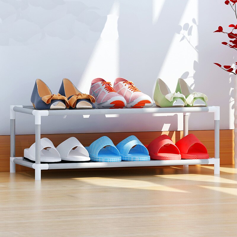 2/4/6/8/10 Layer Shoe Rack Multi-functional Shoes Storage Organizer Non-woven Multi Layers Household Storage Rack Space Saver