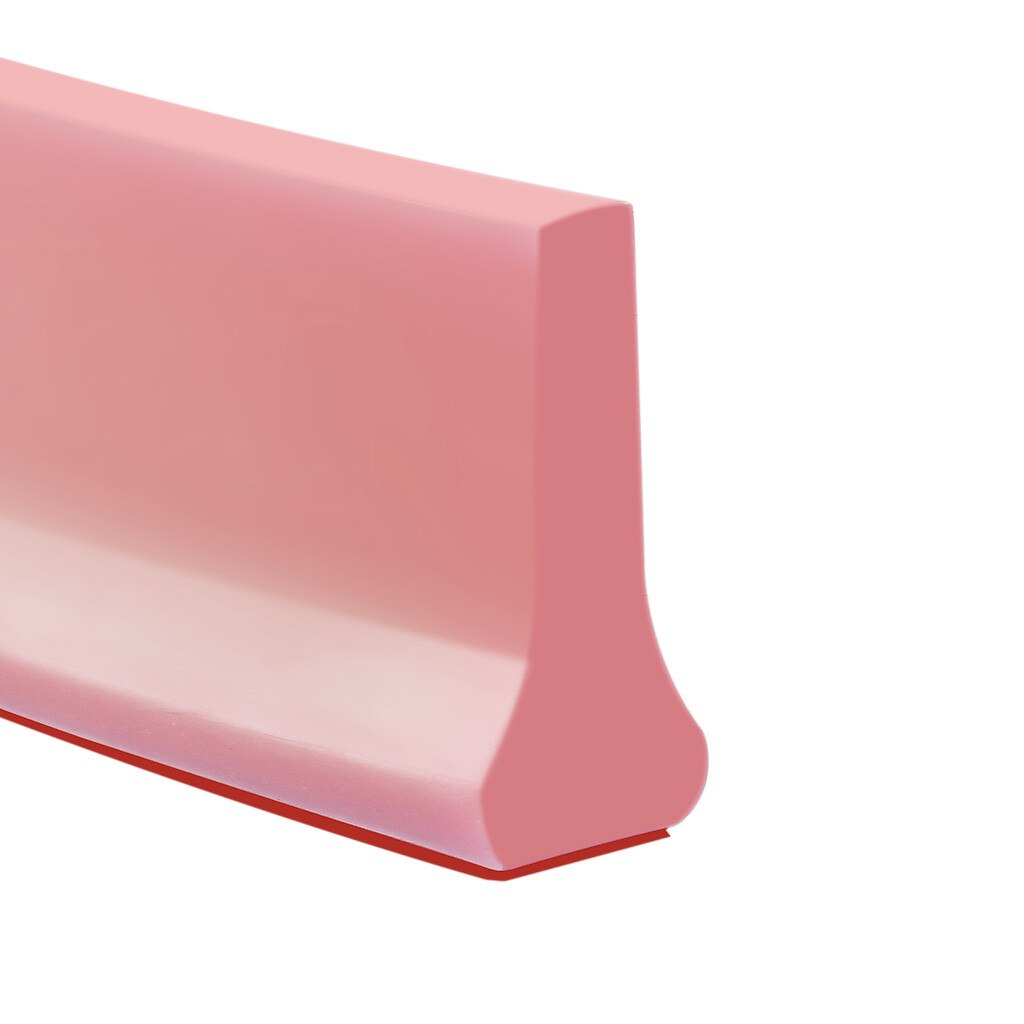 Bathroom Water Stopper Flood Shower Barrier Dam Silicon Water Blocker Dry And Wet Separation Collapsible Shower Threshold: Pink / 0.5m