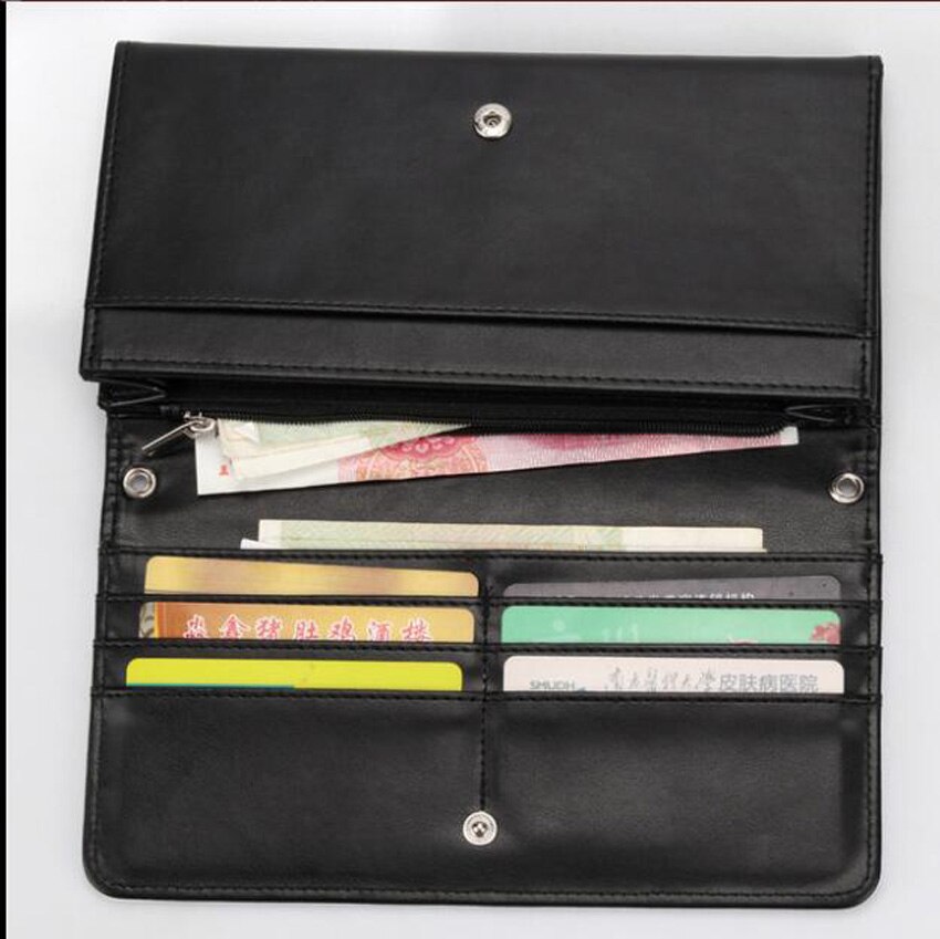 Billetera de sublimación para manualidades, cartera larga con broche multifunción de PU en blanco de una sola cara, 3 uds.