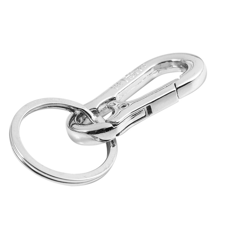 Glossy Metal Lobster Clasp Single Ring Keyring Key Chain